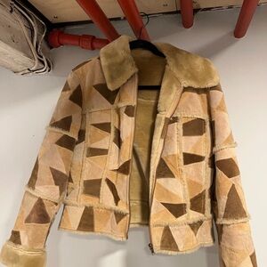 Vintage 70s Suede Patchwork Jacket